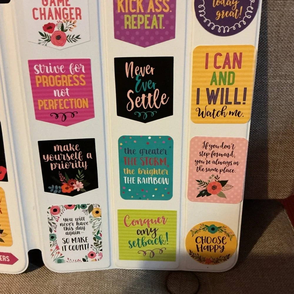 Apple iPad Mini Cover with Motivational Sticker Set with Vibrant Colors